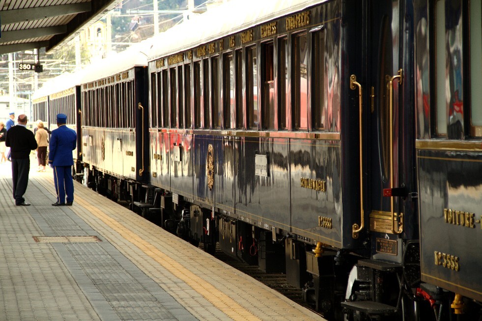 Orient-Express, durante parada em Innsbruck, na Áustria 